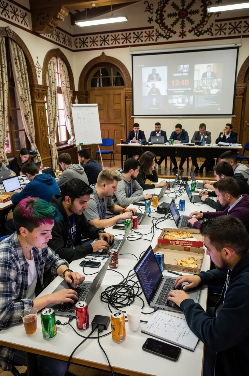 Imagine a map of a district with digital icons representing technology integration in schools and public services