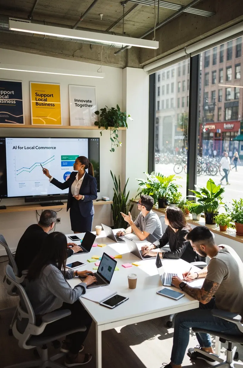 Ilustrație cu diagrame și grafice care arată creșterea accesului la tehnologie în cartiere urbane și rurale